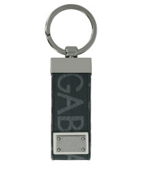 DOLCE&GABBANA ドルチェ&ガッバーナ ブラック Black Keychain with logo tag ファッション小物 メンズ 春夏2024 BP1371AJ7058B969 【関税・送料無料】【ラッピング無料】 vi