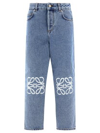 LOEWE ロエベ ブルー Blue "Anagram" cropped jeans パンツ レディース 春夏2024 S359Y11X905475 【関税・送料無料】【ラッピング無料】 vi
