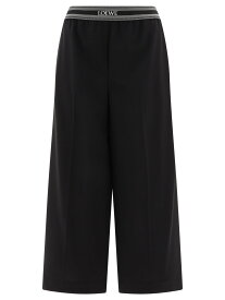 LOEWE ロエベ ブラック Black Cropped trousers in wool パンツ レディース 春夏2024 S359Y04XD31100 【関税・送料無料】【ラッピング無料】 vi