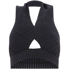 DION LEE ディオンリー ブラック Black "Snakeskin X-Bra" top トップス レディース 秋冬2023 A7710P23BLACK/INK 【関税・送料無料】【ラッピング無料】 vi