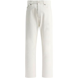 PRADA プラダ ホワイト White Jeans with triangle logo パンツ メンズ 春夏2024 GEP35812PAF01CD 【関税・送料無料】【ラッピング無料】 vi
