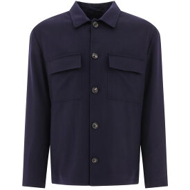 LARDINI ラルディーニ ブルー Blue "Ugo" overshirt ジャケット メンズ 秋冬2023 ITUGO3ITSK61547851 【関税・送料無料】【ラッピング無料】 vi