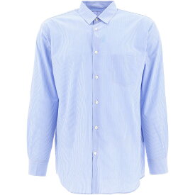 COMME DES GARCONS コム デ ギャルソン ブルー Light Blue Striped shirt with pocket シャツ メンズ 秋冬2023 FZ-B125-0592 STRIPE105 【関税・送料無料】【ラッピング無料】 vi