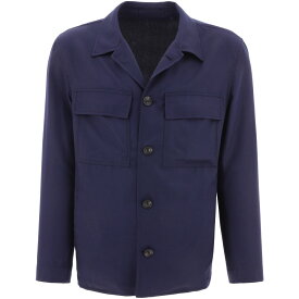 LARDINI ラルディーニ ブルー Blue Overshirt with chest pockets ジャケット メンズ 春夏2024 EPUGO2EPSS60544840 【関税・送料無料】【ラッピング無料】 vi