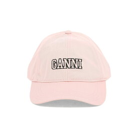 GANNI ガニー ピンク Pink Logo Embroidery Cap 帽子 レディース 秋冬2023 A5084465 【関税・送料無料】【ラッピング無料】 vi