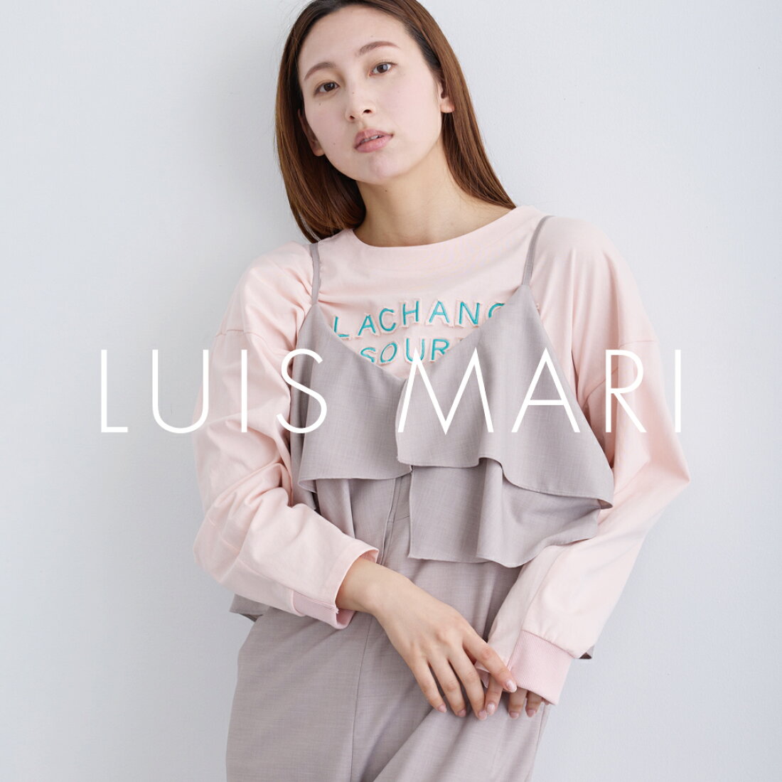 即納】【LUIS MARI(ルイ マリ)】メッシュ ロゴ ブルゾン レディース 春 
