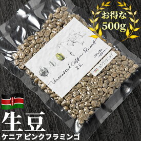 コーヒー 生豆 お得な 500g ケニア ピンクフラミンゴ 珈琲 少量 グリーンコーヒー 自家焙煎に 真空パック