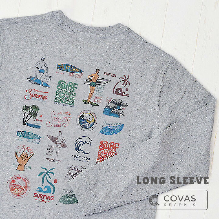 楽天市場】COVAS GRAPHIC 長袖 Tシャツ 