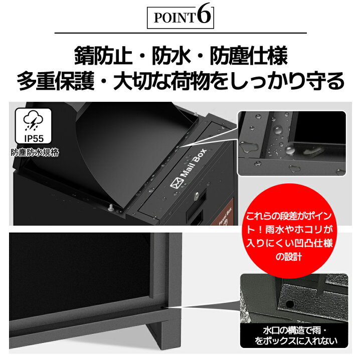 楽天市場】COVELL 【即納&2025新商品】 宅配ボックス 一戸建て用 複数