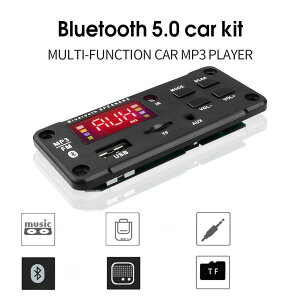 Bluetooth 5.0�J�[���W�IMP3�v���[���[�f�R�[�_�{�[�h5v-12v�n���Y�t���[�T�|�[�g�^��fm tf sd�J�[�h��aux�}�C�N�I�[�f�B�Imodul