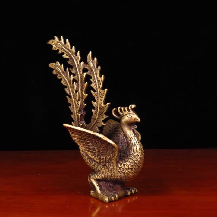 和風鳥の彫刻装飾品 182x40cm 重