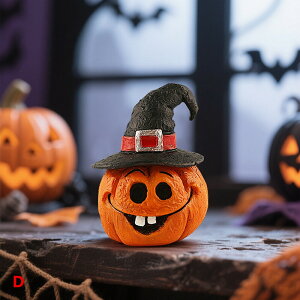 ハロウィン 置物 樹脂 フィギュア A〜F ミニサイズ かぼちゃ ゴースト ミイラ フランケン キャンドル 棺 玄関 リビング 飾り 装飾 デコレーション おしゃれ かわいい パーティー 撮影小物 プ