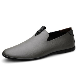 本革 スリッポン メンズ ローファー 牛革 カジュアル シューズ 軽量 履きやすい 滑り止め 通気性 ビジネス ドライビングシューズ 紳士靴 ブラック グレー ブラウン 革靴 大人 おしゃれ きれ