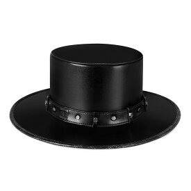 ハロウィーンPU皮マジック帽 紳士派対シルクハット bq751