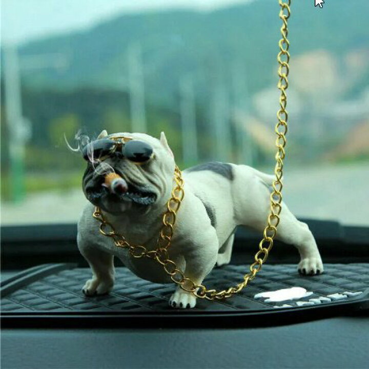 楽天市場 ピットブル犬車内装ダッシュボード飾り ファッションおかしいかわいい Whitesweet