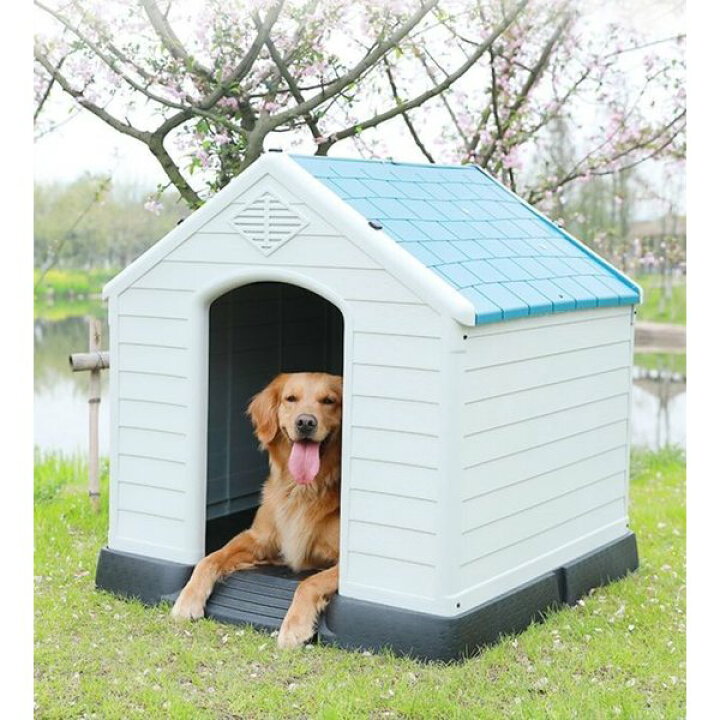 楽天市場】大型犬 ドッグ 犬舎 犬小屋 ハウス おうち 屋外 野外 庭用  