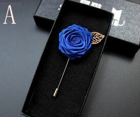 【ラペルピン ブローチ 薔薇 花 メンズ】スーツ ピンバッジ フォーマル アクセサリー おしゃれ 結婚式 二次会 卒業式 入学式 プレゼント ギフト 男性用 コサージュ ピン フラワー ローズ 高級感 上品 7色展開