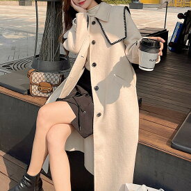 チェスターコート アウター ラグランスリーブ レディース 冬 ロングコート コート 暖かい 小さいサイズ 大きいサイズ カジュアル シンプル 韓国 大人 アウター
