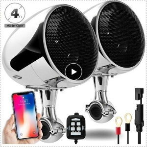 Aileap SPK350 4 �C���`�h���I�[�g�o�C Atv Bluetooth �����\�@�X�s�[�J�[ 300 ���b�g���� ��
