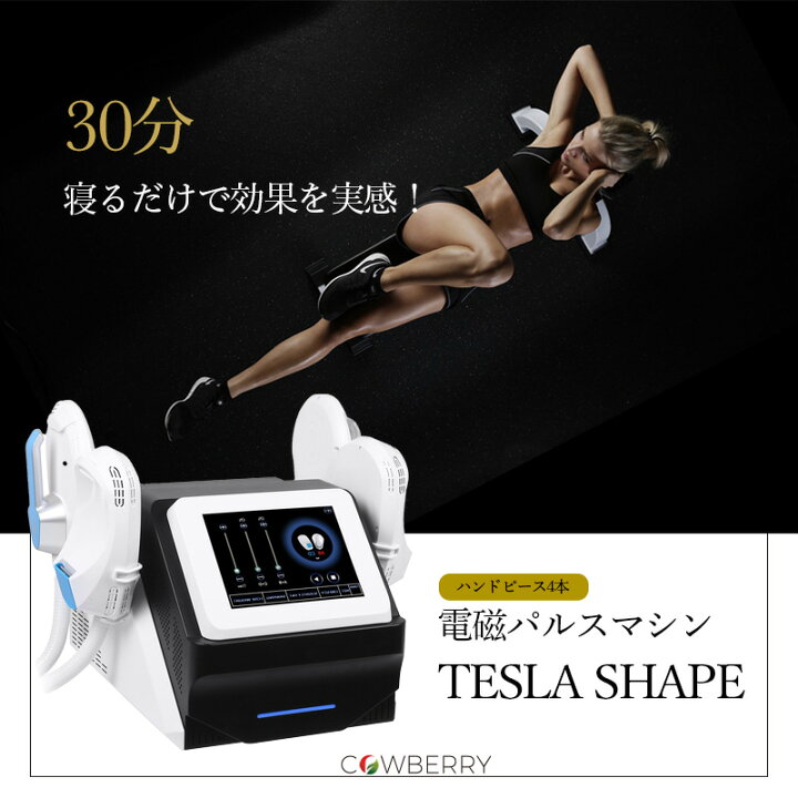 楽天市場】【送料無料】電磁パルステスラシェイプ[ハンドピース4本 