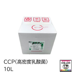 CCP(高密度乳酸菌)10L(A飼料) 【酪農用品 畜産用品 家畜用乳酸菌】