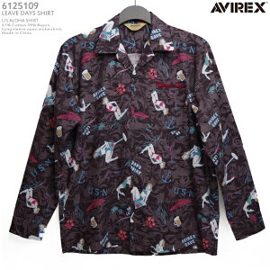 �A���n�V���c�b�A�r���b�N�X�b�A���B���b�N�X�iAVIREX�j�bAVI6125109 LEAVE DAYS SHIRT�i���[�u �f�C�Y�j�b�`���R�[���b�����Y�b��61���@���[����39�� �b�J�݁i�I�[�v���J���[�j�b�t���I�[�v���b��