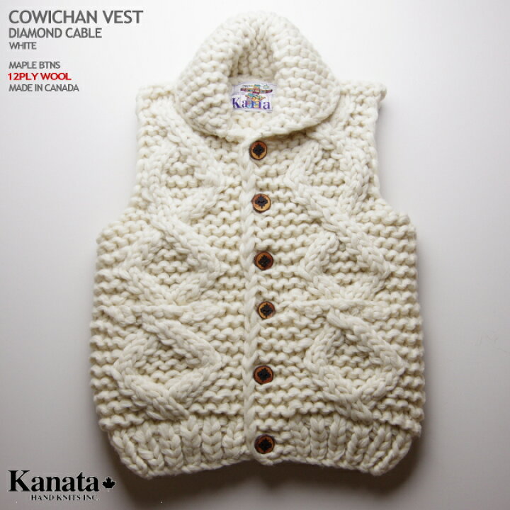 楽天市場】Kanata カウチンセーター（カウチンベスト）｜カナタ社 