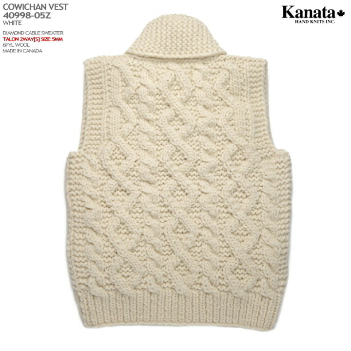 楽天市場】KANATA カウチンセーター（カウチンベスト）｜カナタ 社 