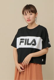 【ポイント10倍 4/1 0:00～23:59まで】FILA 切り替えロゴTシャツ | ikka イッカ レディース