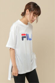 【ポイント10倍 6/4 20:00～6/11 1:59まで】【WEB限定】FILA スリットロゴTシャツ