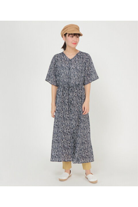 楽天市場 ポイントアップ10倍 7 19 00 7 26 1 59まで 2wayプリントワンピース Ikka イッカ レディース シャツワンピ 羽織り リゾート 花柄 カジュアル ナチュラル ベーシック イエロー ブルー ネイビー Cox Online Shop