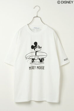 楽天市場 ポイントアップ10倍 8 4 00 8 11 1 59まで サーフミッキーt Vence Share Style レディース レディース カットソー Tシャツ ミッキー クルーネック 半袖 Cox Online Shop