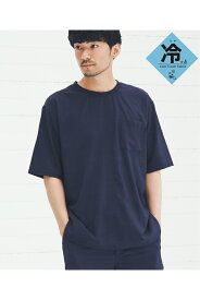 SARAT リラックス シャツ T tシャツ メンズ 半袖 おしゃれ 軽量 ストレッチ グレンチェック チェック 柄 無地 速乾 イージーケア ビッグシルエット ikka イッカ S M L LL XL