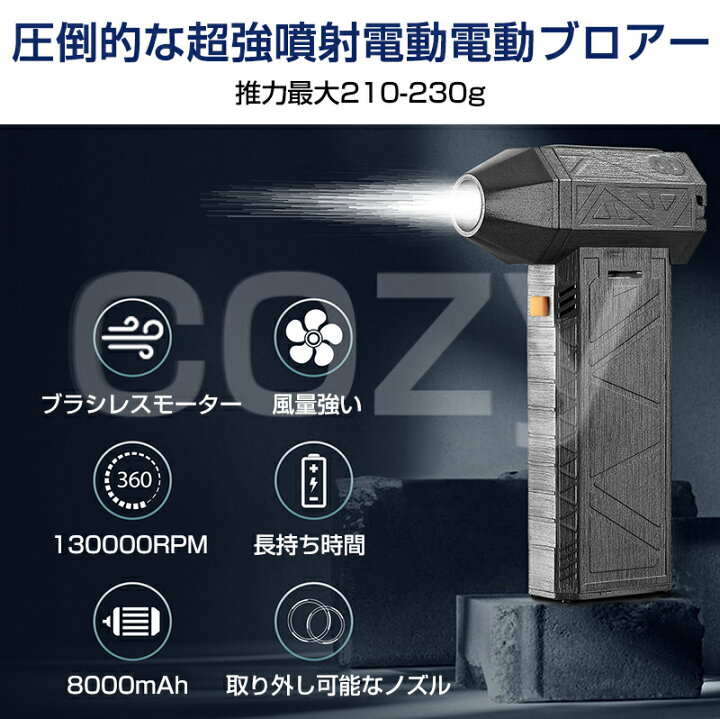 エアダスター 130000RPM ミニターボジェットファンキット 120W 暴力 