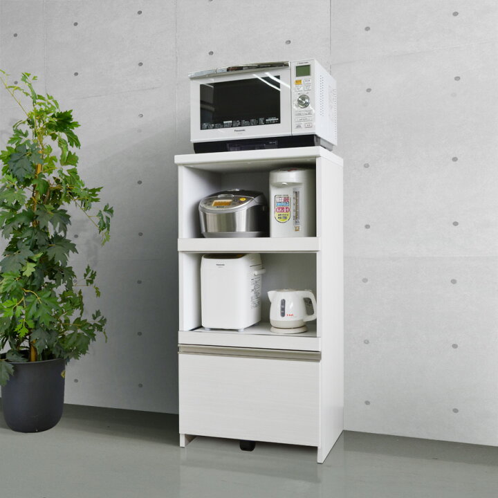 楽天市場】レンジ台 クリーヴ 国産 幅60cm 奥行45cm 高さ120cm 