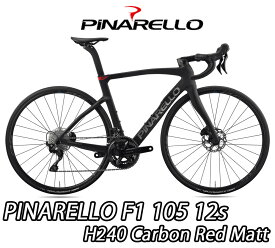 【3/15は「4倍！」エントリーでポイントUP】PINARELLO 2026 ROADBIKE F1 DISK Shimano 105 12s 完成車 H240 CARBON RED MATT ピナレロ ロードバイク エフワン ディスク 105 カーボンレッドマットカラー 新品【対面販売】（通販不可）