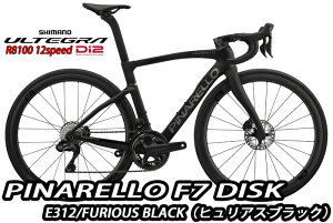 �y5/20�́u4�{�I�v�G���g���[�Ń|�C���gUP�zPINARELLO 2025 ROADBIKE F7 DISK Shimano Ultegra Di2 12s ������ E312 FURIOUS BLACK �s�i���� ���[�h�o�C�N �G�t�Z�u�� �f�B�X�N �d�� �A���e�O�� �q�����A�X�u���b�N 