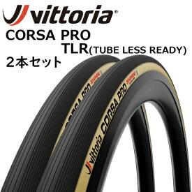 Vittoria CORSA PRO TLR Tyre Black/Para 2Set ビットリア コルサ プロ チューブレスレディ ブラック/パラ 2本セット