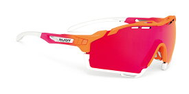 【1/15は「14倍！」トリプルエントリーで更にポイントUP】RUDYPROJECT CUTLINE ルディプロジェクト カットライン マンダリンFADEコーラル フレーム マルチレーザーレッドレンズ サングラス ロードバイク