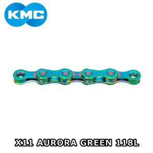 �y4/18�́u�ő�4�{�I�v�G���g���[�Ń|�C���gUP�zKMC �P�[�G���V�[ X11 AURORA GREEN �I�[�����O���[�� ���~�e�b�h 118L 11S�p�`�F�[�� 4715575885353 �`�F�[�����~�b�V���O�����N