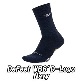 DeFeet（ディフィート）WB 6" D-Logo Navy ソックス 靴下
