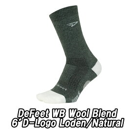 DeFeet（ディフィート）WB Wool Blend 6" D-Logo Loden/Natural ソックス 靴下