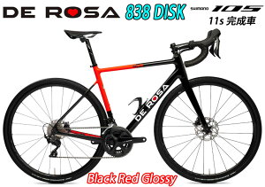 y12/15́u4{IvGg[Ń|CgUPzDEROSA 2024 ROADBIKE 838 DISK Shimano 105 11s Black red Glossy f[U 2024Nf [hoCN 838 fBXN V}m 105 11Xs[h  ubNbh O