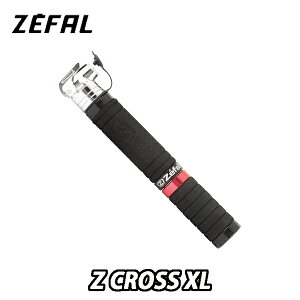 【10/30は「4倍!」エントリーでポイントUP】ZEFAL (ゼファール)Z CROSS XL 携帯ポンプ ブラック ポンプ ボンベ  ロードバイク