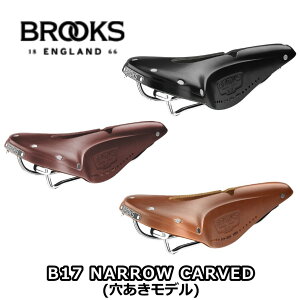 �y6/8�́u2�{�I�v�G���g���[�Ń|�C���gUP�zBROOKS �u���b�N�X B17 NARROW CARVED B17 �i���[�J�[�u�h(���������f��) BLACK BROWN HONEY ���U�[�T�h�� ���[�h�o�C�N