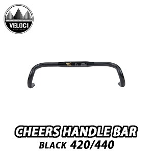 �y4/18�́u�ő�4�{�I�v�G���g���[�Ń|�C���gUP�zVELOCI�y�x���[�V�zHR-CH 420 440 BLK CHEERS HANDLE BAR BLACK �`�A�[�Y �n���h���o�[ �u���b�N 420 440 ���[�h�o�C�N