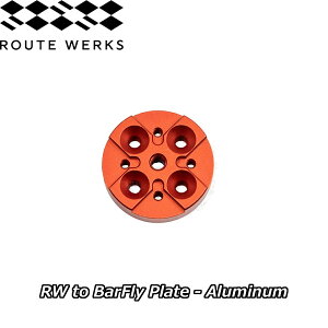 �y4/18�́u�ő�4�{�I�v�G���g���[�Ń|�C���gUP�zROUTE WERKS ���[�g���[�N�X/RW to BarFly Plate - Aluminum �o�[�t���C�v���[�g �A���~ RWBFPL0006