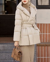 楽天市場】ファー付きダウンコート（カラーベージュ）（レディース 