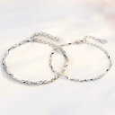 ペアブレスレット ペアルック カップル お揃い 金属アレルギー対応 ペア ブレスレット シルバー S925 2個セット 送料…