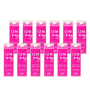 【12本セット】IZM ウォータープロテイン 栄養機能食品(ビタミンB6)パイン味 パイナップル ソイプロテインに酵素・NMNを配合 美容 健康 ダイエットする人の健康をサポート NMN L-カルニチン